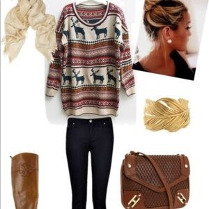 Oversized Christmas sweater NWOT